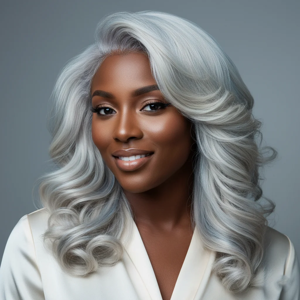 Icy Blonde Winter Hair Colors for Black Women