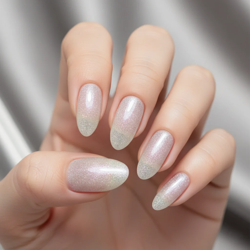 Subtle Sparkle Replacing Glitter with Micro-Shimmer Silver - Chic Late Winter Nail Design and Color Inspo
