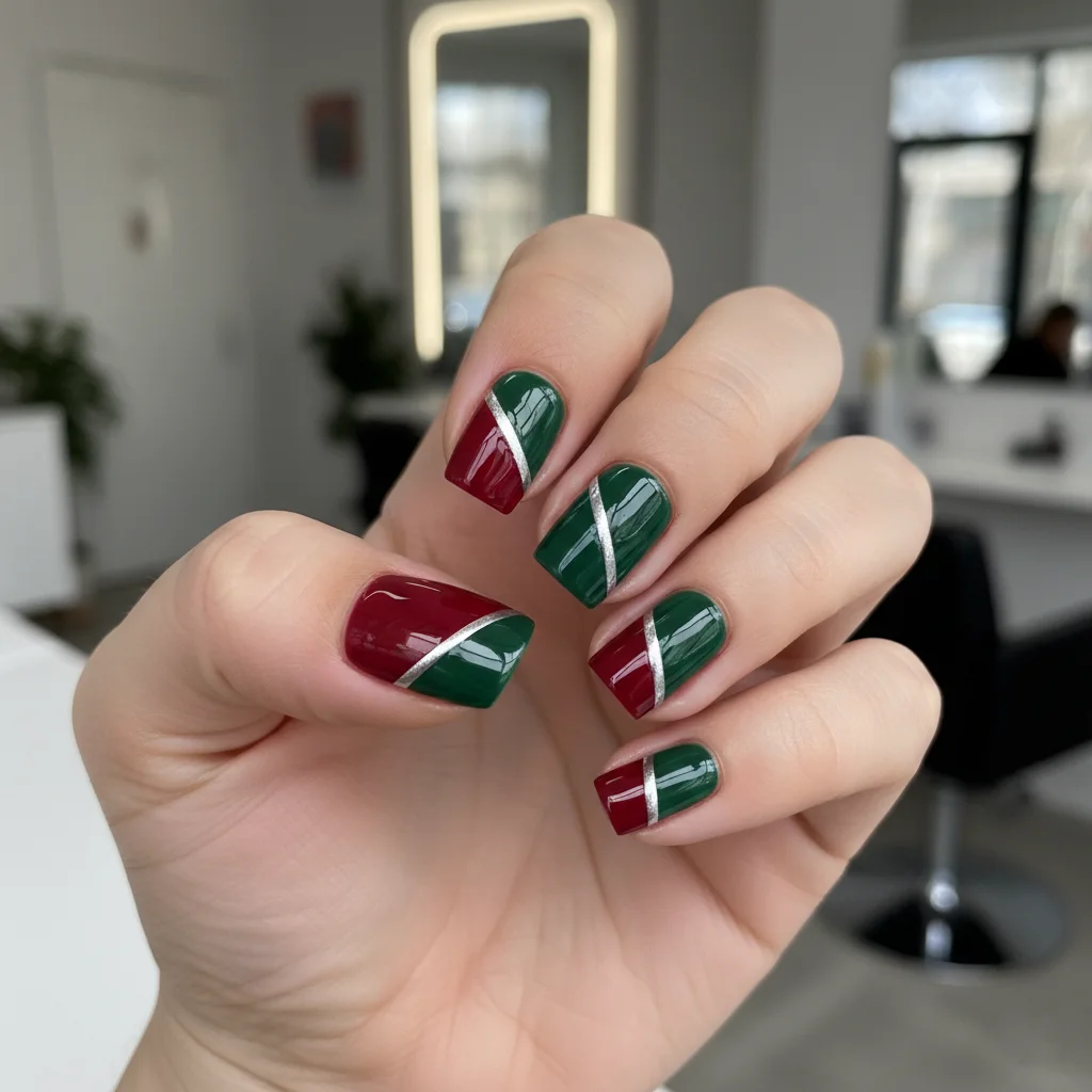 Tape-Off Red & Green Color Blocks