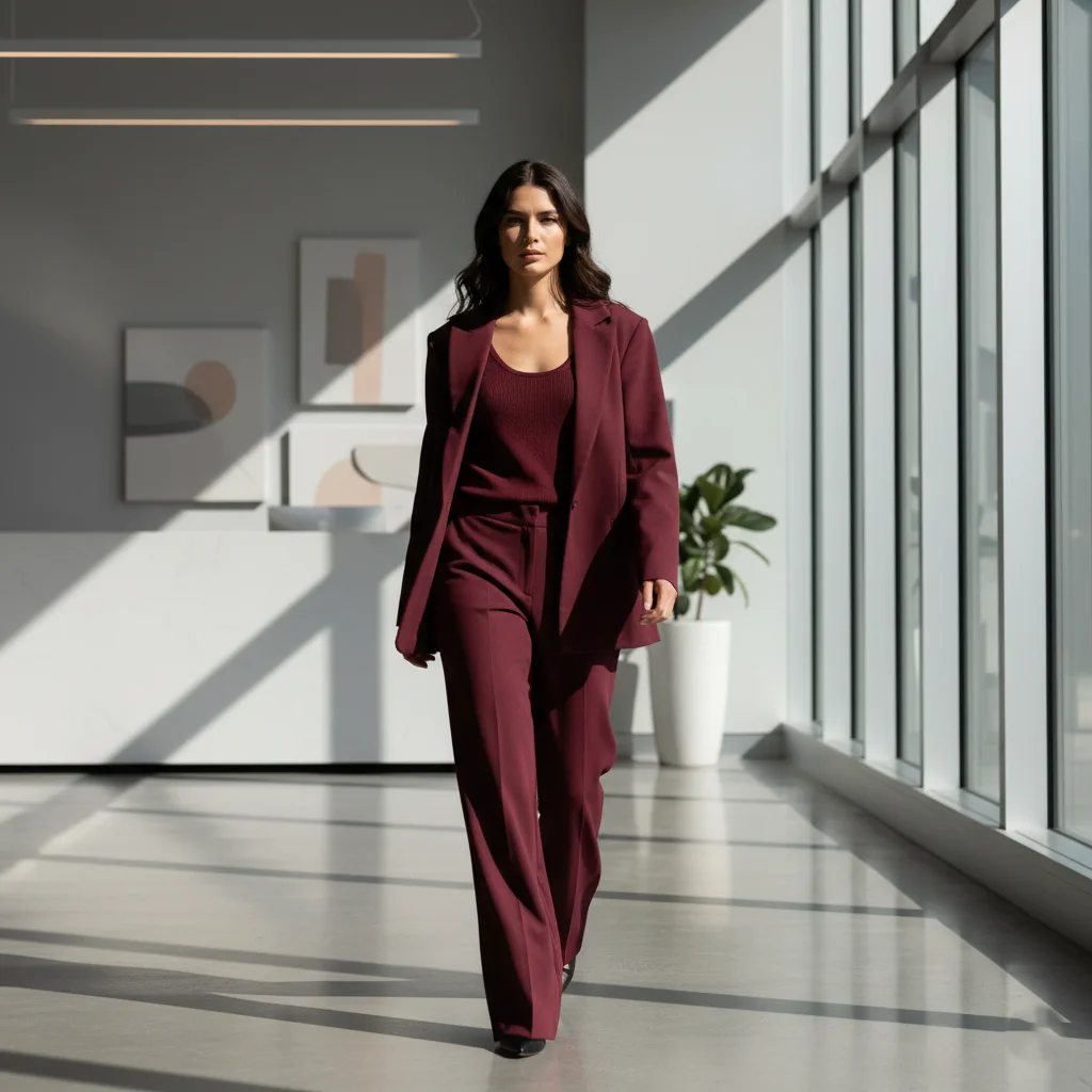 The Monochrome Blazer & Trousers Set Modern Business Casual Outfits for Women